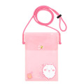 Japan Chiikawa IIIIpocket Smartphone Pouch - Chiikawa : Clear Pink - 1