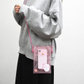 Japan Chiikawa IIIIpocket Smartphone Pouch - Chiikawa : Clear Pink - 3