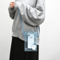 Japan Chiikawa IIIIpocket Smartphone Pouch - Hachiware : Clear Blue - 3