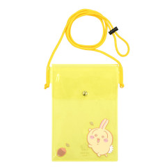 Japan Chiikawa IIIIpocket Smartphone Pouch - Usagi : Clear Yellow