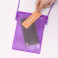 Japan Chiikawa IIIIpocket Smartphone Pouch - Momonga : Clear Purple - 2
