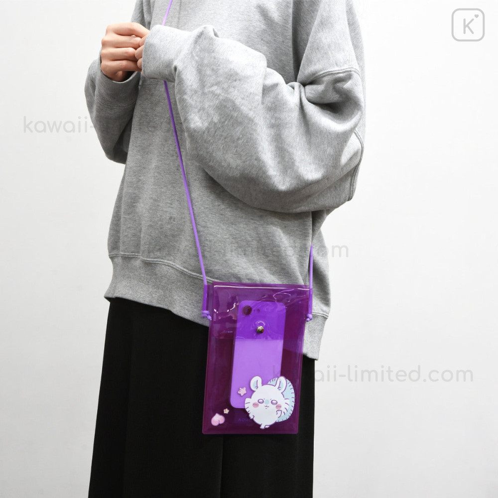 Japan Chiikawa IIIIpocket Smartphone Pouch - Momonga : Clear