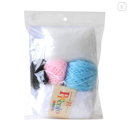 Japan Chiikawa Hamanaka Knit Plush Crochet Kit - Momonga - 4