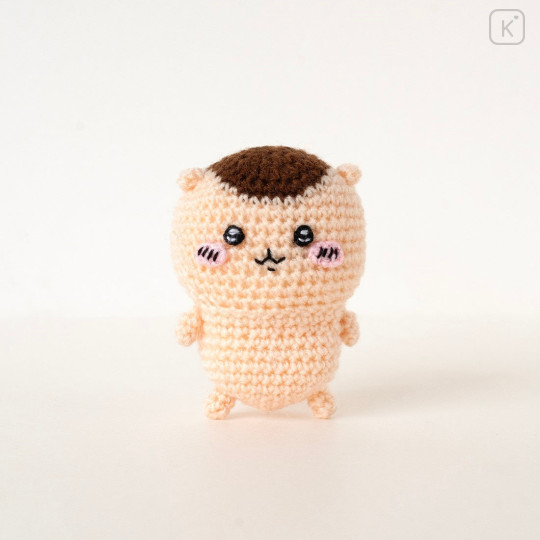 Japan Hamanaka × Chiikawa Knit Plush Crochet Kit - Kuri Manju - 5