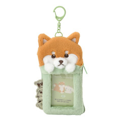 Japan Sanrio Original Card Holder with Pouch - My Pet Always With Me Shiba Inu