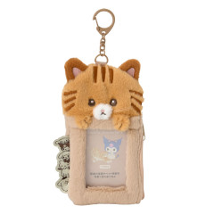 Japan Sanrio Original Card Holder with Pouch - My Pet Always With Me Tabby Cat