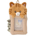 Japan Sanrio Original Card Holder with Pouch - My Pet Always With Me Tabby Cat - 2