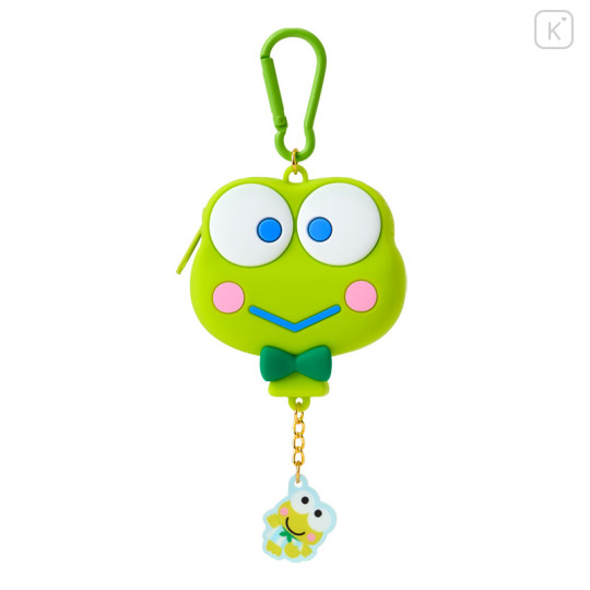 Japan Sanrio Original Face-shaped Silicone Mini Pouch - Keroppi : Dreaming Balloon - 1