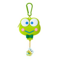 Japan Sanrio Original Face-shaped Silicone Mini Pouch - Keroppi : Dreaming Balloon
