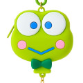 Japan Sanrio Original Face-shaped Silicone Mini Pouch - Keroppi : Dreaming Balloon - 4