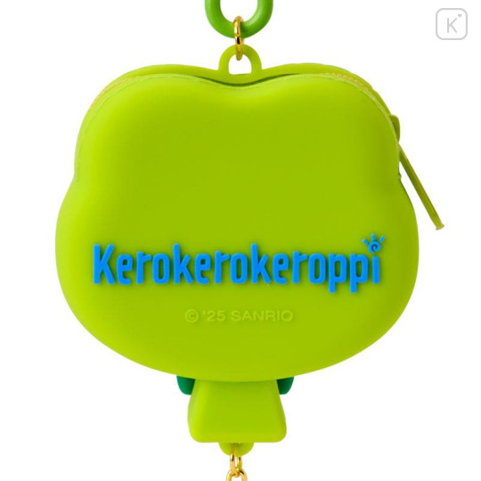 Japan Sanrio Original Face-shaped Silicone Mini Pouch - Keroppi : Dreaming Balloon - 5
