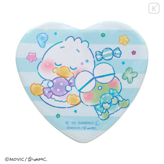 Japan Sanrio Heart Badge Set - Pekkle & Keroppi : Dolly Mix Petit - 2