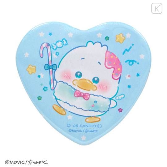 Japan Sanrio Heart Badge Set - Pekkle & Keroppi : Dolly Mix Petit - 3