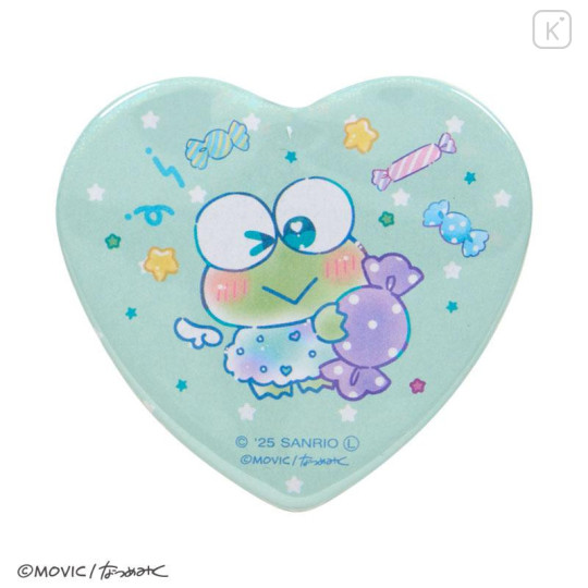 Japan Sanrio Heart Badge Set - Pekkle & Keroppi : Dolly Mix Petit - 4