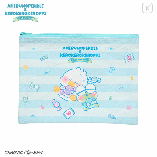 Japan Sanrio Flat Pouch - Pekkle & Keroppi : Dolly Mix Petit - 1