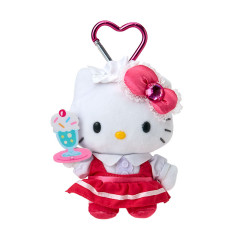 Japan Sanrio Mascot Holder - Hello Kitty : Maid Red