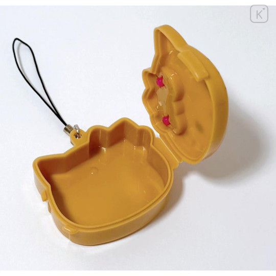 Japan Sanrio Mini Accessory Case With Strap - Hello Kitty : Tan Swimsuit Party - 2