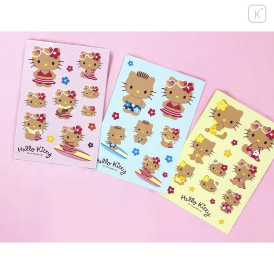 Japan Sanrio Secret Sticker - Hello Kitty : Tan Swimsuit Party Blind Box - 2