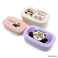 Japan Mofusand Nesting Food Storage Container Set - Panda Cat Nyan