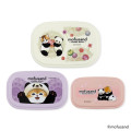 Japan Mofusand Nesting Food Storage Container Set - Panda Cat Nyan - 3