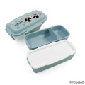 Japan Mofusand 2 Tier Bento Lunch Box 600ml - Panda Cat Nyan Blue - 7