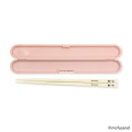 Japan Mofusand Chopsticks 18cm with Case - Panda Cat Nyan Pink - 4