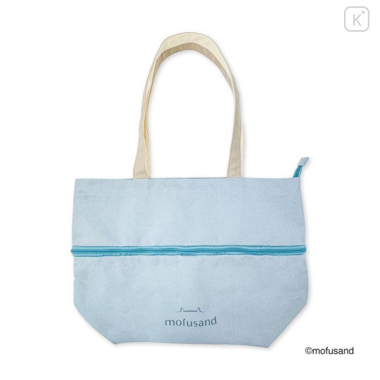 Japan Mofusand Expandable Tote Bag (L) - Shark Cat Nyan Blue - 6