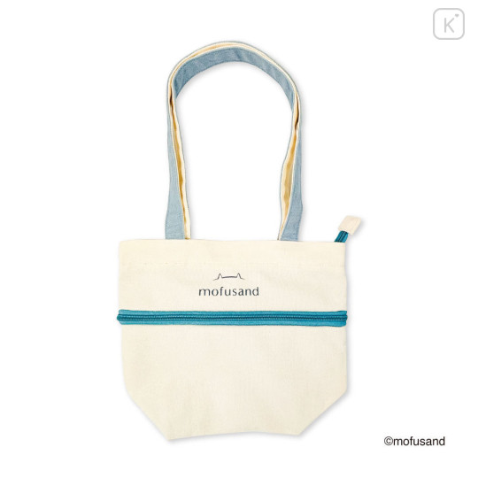 Japan Mofusand Expandable Tote Bag (S) - Shark Cat Nyan Blue - 6