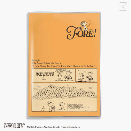 Japan Peanuts A5 Planner Monthly Schedule Book - Snoopy : Game Orange 2026 - 1