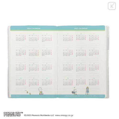 Japan Peanuts A5 Planner Monthly Schedule Book - Snoopy : Game Orange 2026 - 4