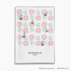 Japan Moomin A5 Planner Monthly Schedule Book - Little My : Flower 2026