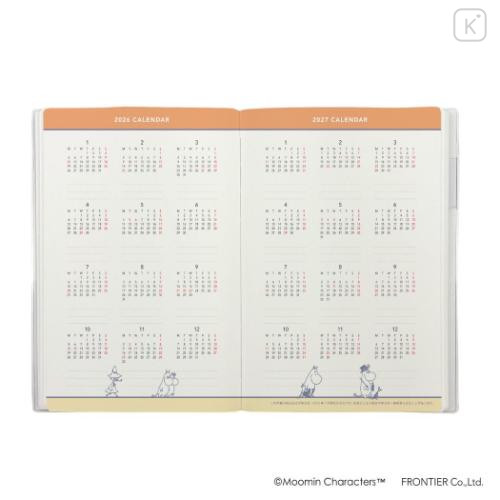 Japan Moomin A5 Planner Monthly Schedule Book - Little My : Flower 2026 - 4