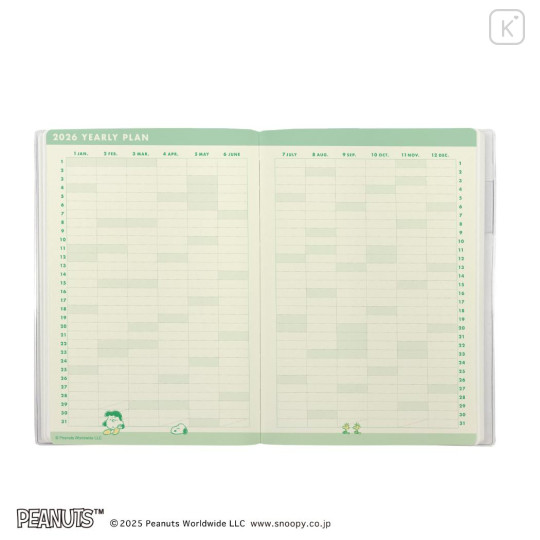 Japan Peanuts B6 Planner Monthly Schedule Book - Snoopy & Woodstock : Making Memories 2026 - 3