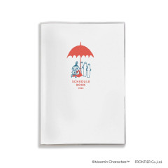 Japan Moomin B6 Planner Monthly Schedule Book - Hattifatteners & Little My : Umbrella 2026