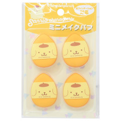 Japan Sanrio Finger Type Mini Makeup Puff Set - Pompompurin : Smile