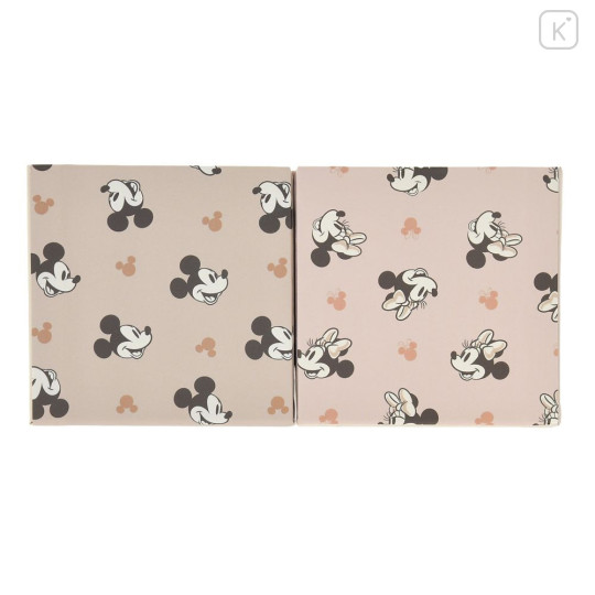 Japan Disney Store Sticky Notes & Memo Pad & Pen Stand - Mickey & Minnie : Grayish Color - 2