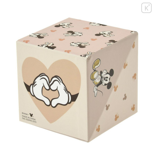 Japan Disney Store Sticky Notes & Memo Pad & Pen Stand - Mickey & Minnie : Grayish Color - 4