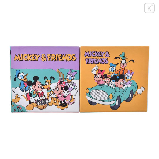Japan Disney Store Sticky Notes & Memo Pad & Pen Stand - Mickey & Friends : Retro - 2