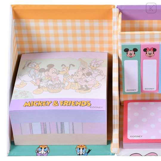 Japan Disney Store Sticky Notes & Memo Pad & Pen Stand - Mickey & Friends : Retro - 5