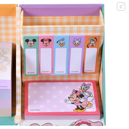 Japan Disney Store Sticky Notes & Memo Pad & Pen Stand - Mickey & Friends : Retro - 6