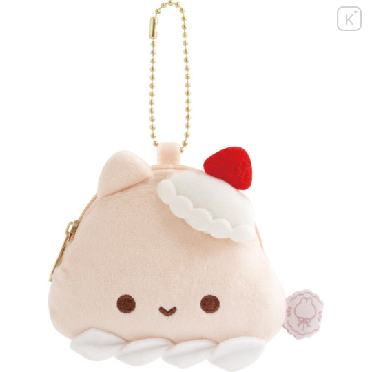 Japan San-X Mini Plush Coin Case with Ball Chain - Sugarcocomuu : Lolli and Pop's Candy Day Rorisu - 1