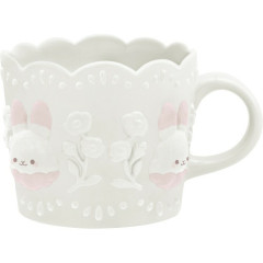 Japan San-X Ceramic Mug - Sugarcocomuu : Lolli and Pop's Candy Day 3D White Lace