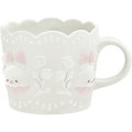 Japan San-X Ceramic Mug - Sugarcocomuu : Lolli and Pop's Candy Day 3D White Lace - 1