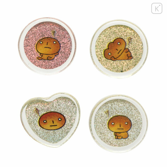 Japan San-X Sparkly Marble Sticker Flakes - Kogepan : Friends - 3