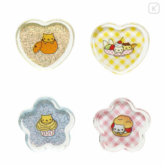 Japan San-X Sparkly Marble Sticker Flakes - Nyan Nyan Nyanko - 3