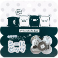 Japan San-X Sparkly Marble Sticker Flakes - Monochrome Boo - 1