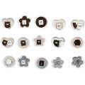 Japan San-X Sparkly Marble Sticker Flakes - Monokuro Boo - 2
