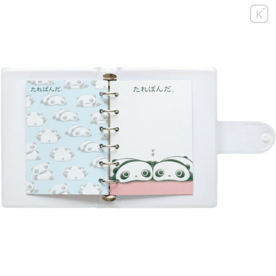 Japan San-X 6 Hole Sticker Binder - Tarepanda : Blue - 2