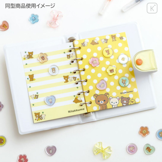 Japan San-X 6 Hole Sticker Binder - Monochrome Boo - 3