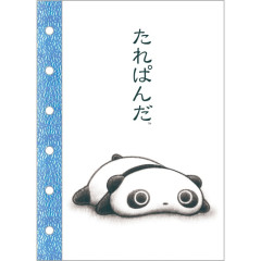 Japan San-X 6 Hole Sticker Notebook - Tarepanda : White